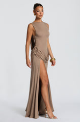 Bruna Maxi Dress - Stone