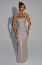 Mirabella Maxi Dress - Nude