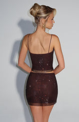 Nora Top - Plum Brown