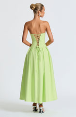 Salma Midi Dress - Lime