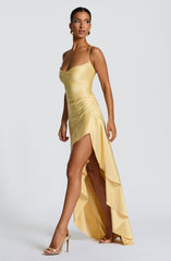 Samira Maxi Dress - Lemon