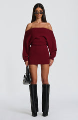 Sawyer Mini Dress - Burgundy