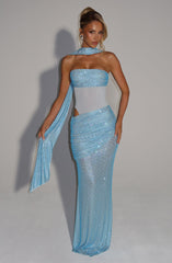 Tavia Scarf - Aqua