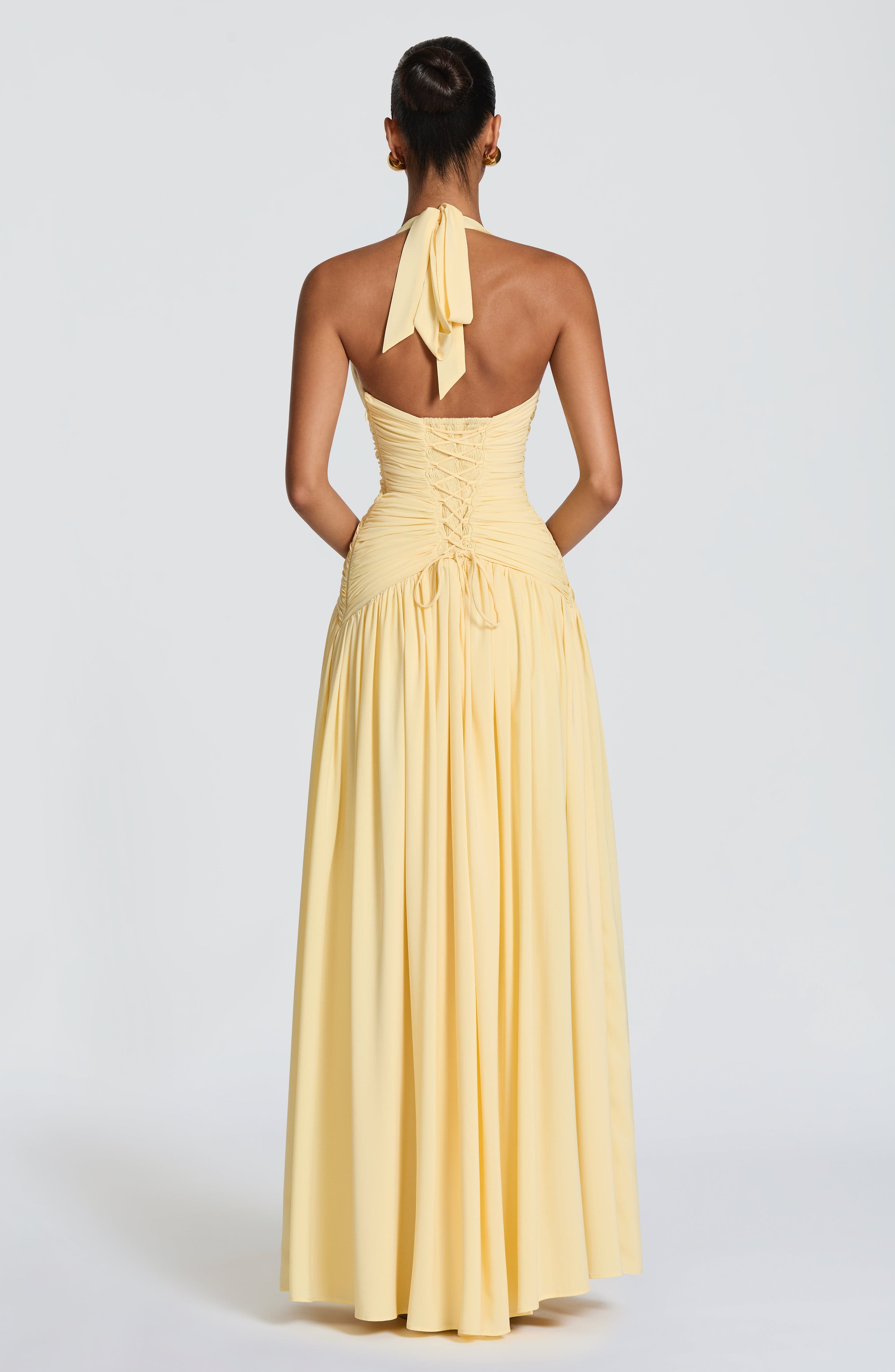 Amaris Maxi Dress - Lemon