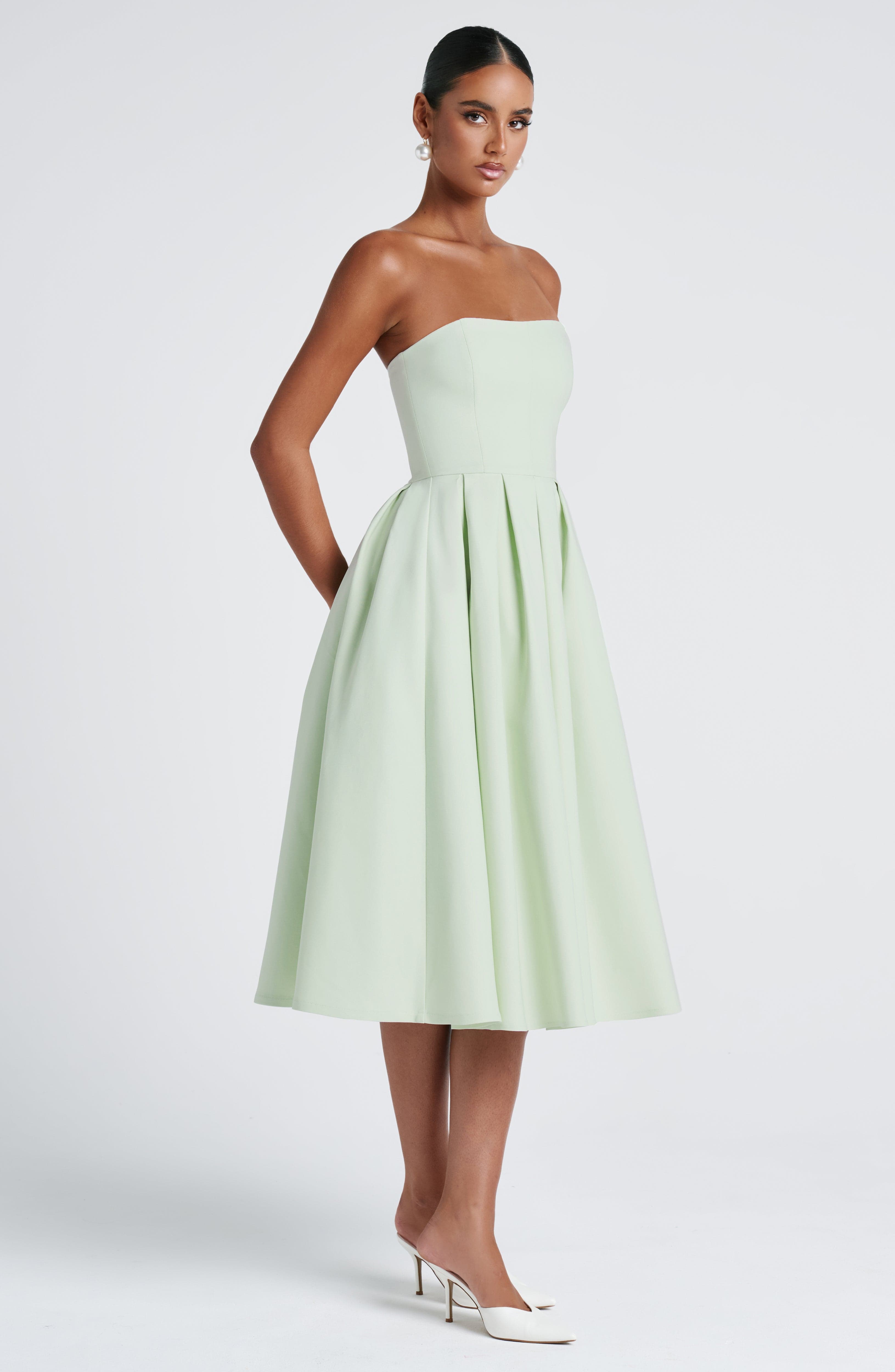Edith Midi Dress - Mint