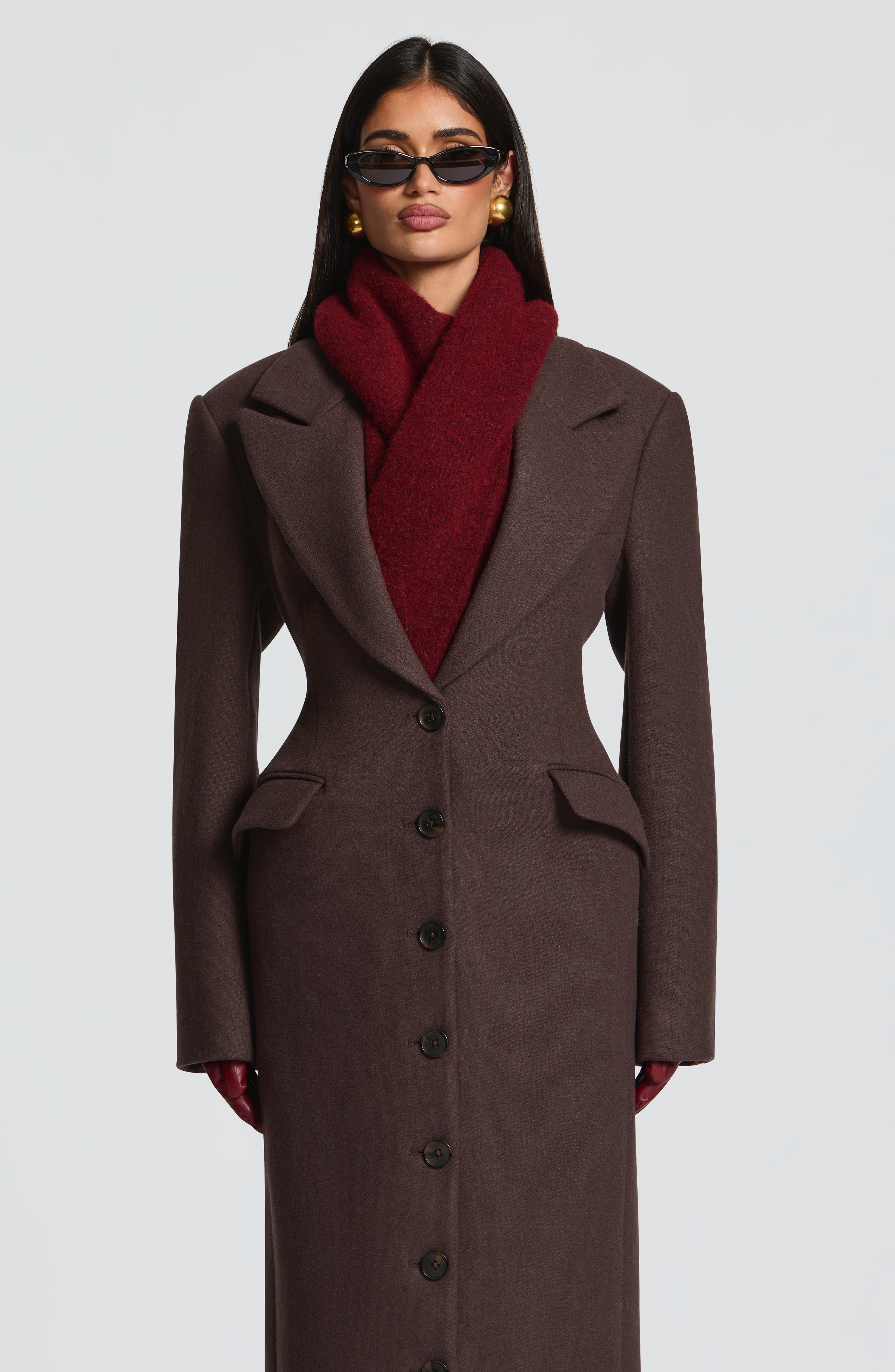 Jeanie Scarf - Burgundy