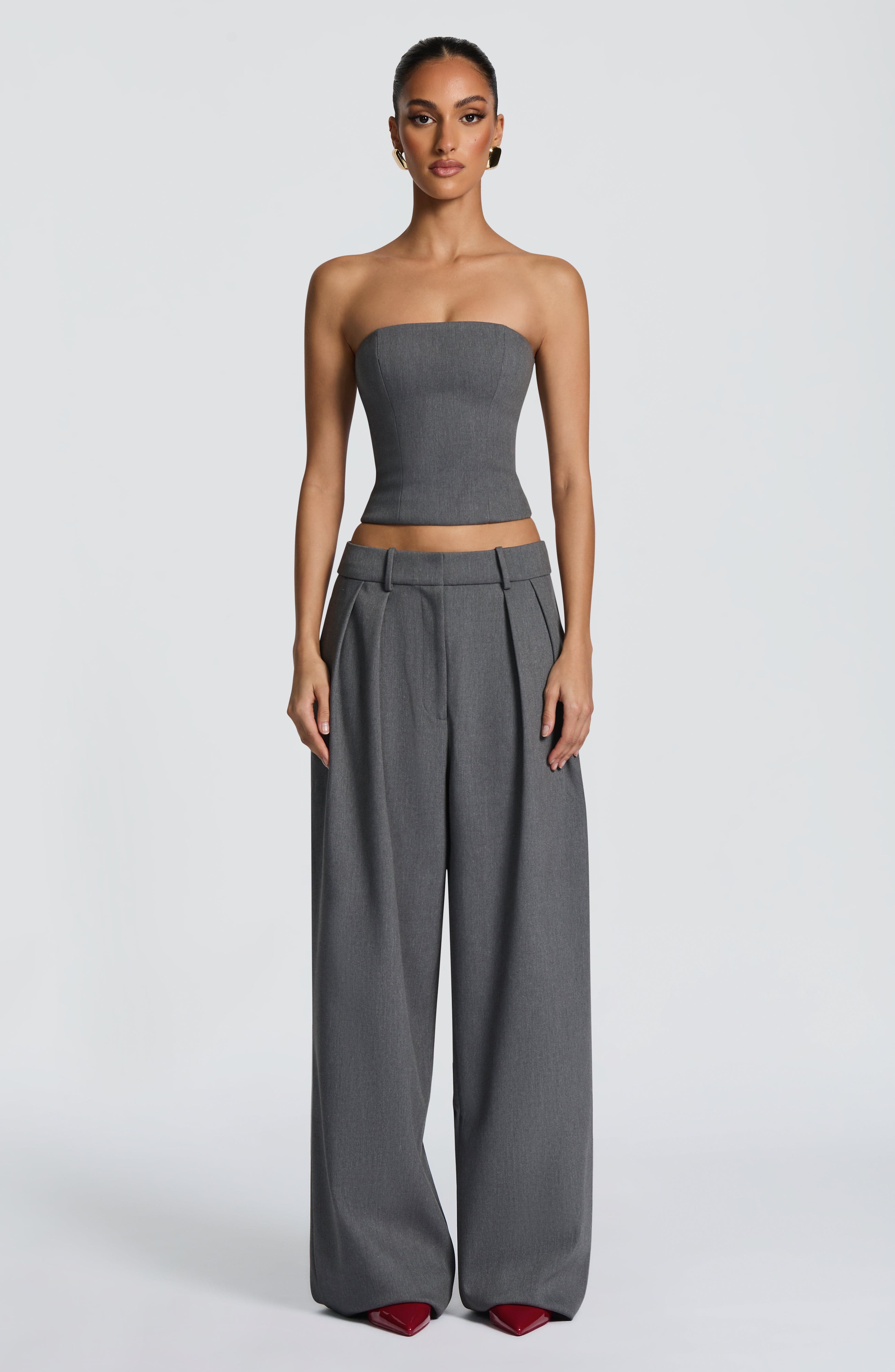 Kirsty Pants - Grey Marl