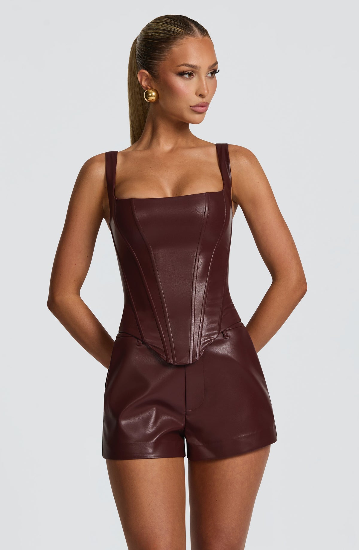 Raisa Corset - Burgundy