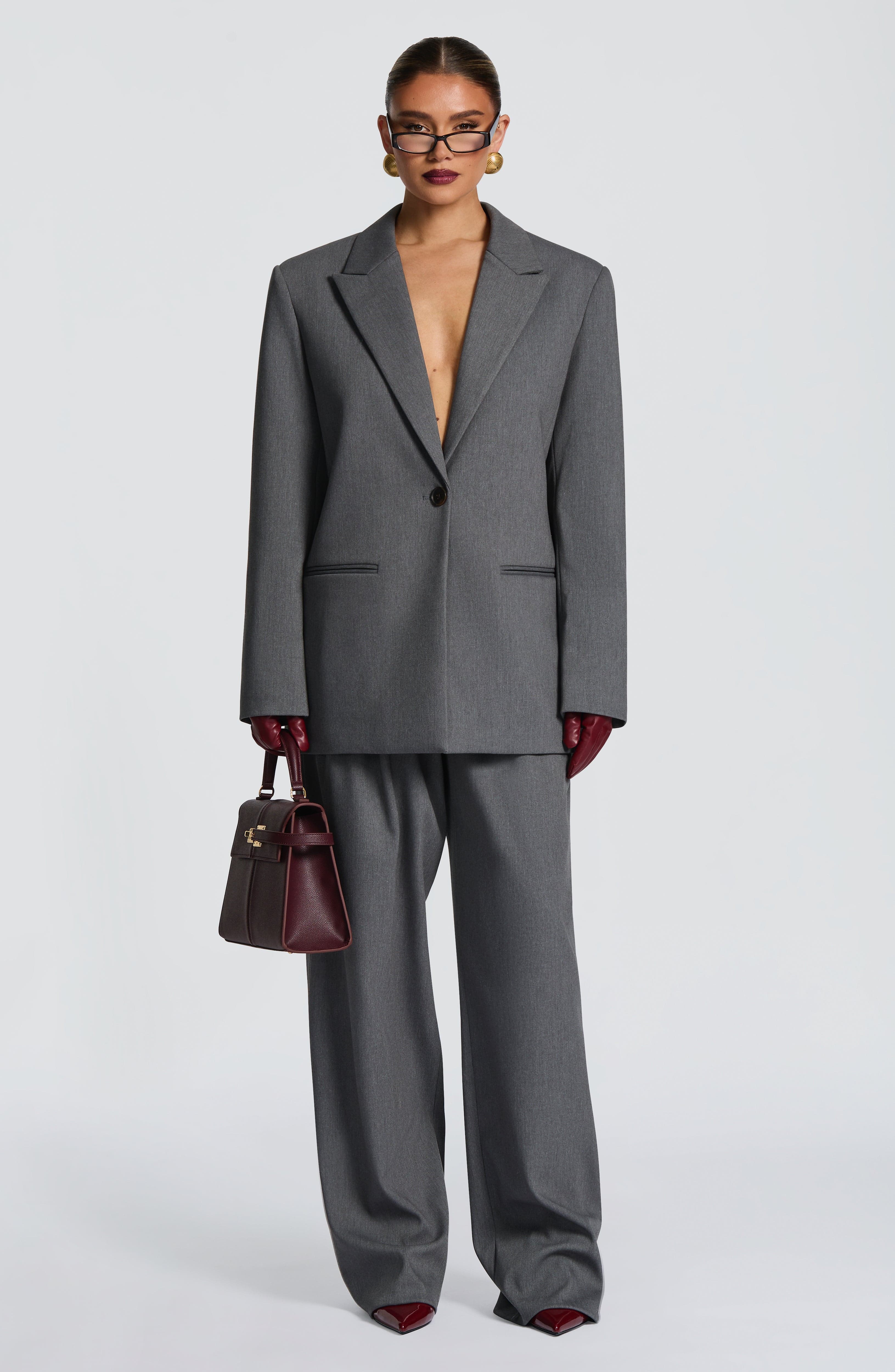 Reece Blazer - Grey Marl