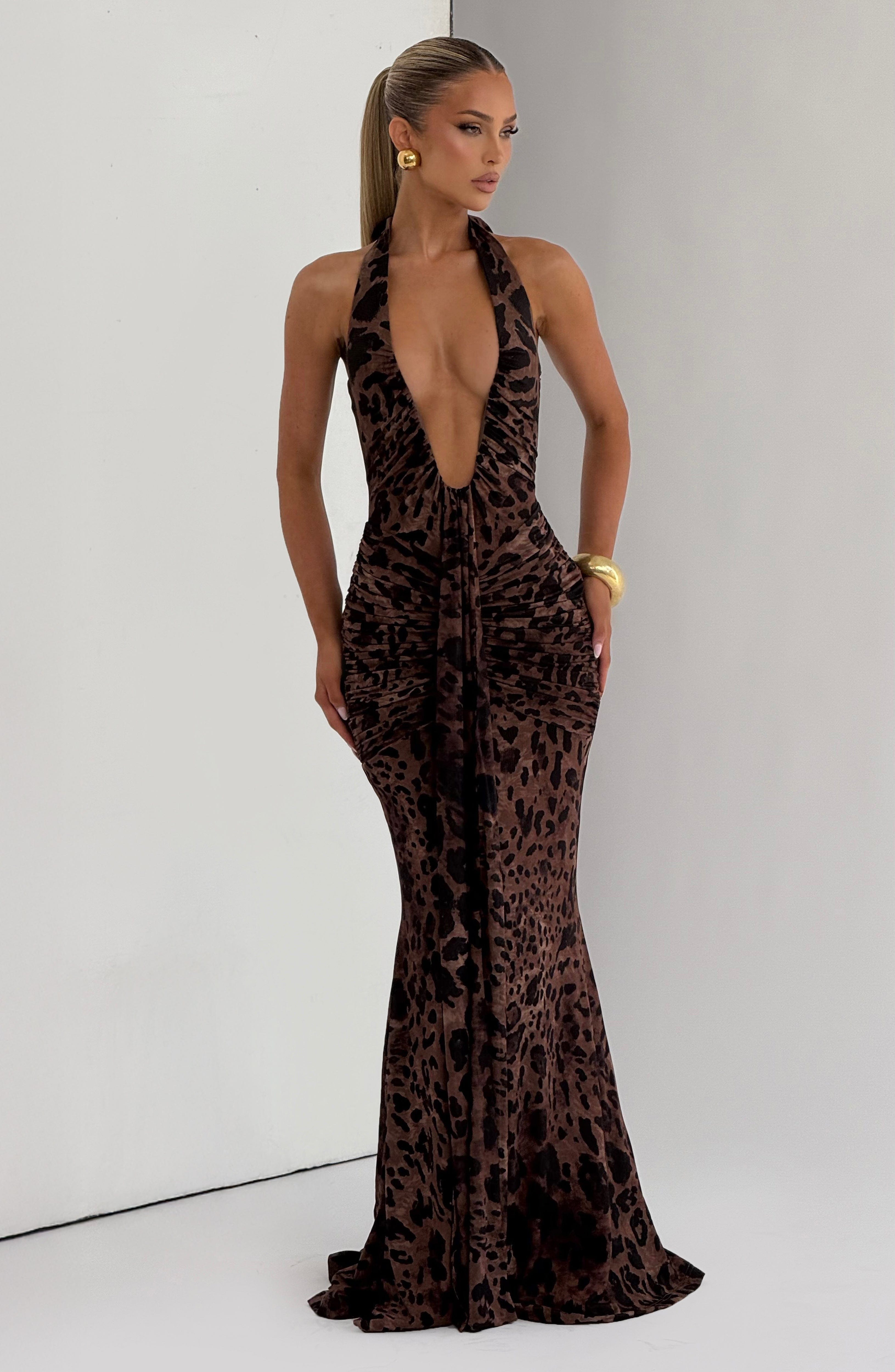 Rosetta Maxi Dress - Leopard Print