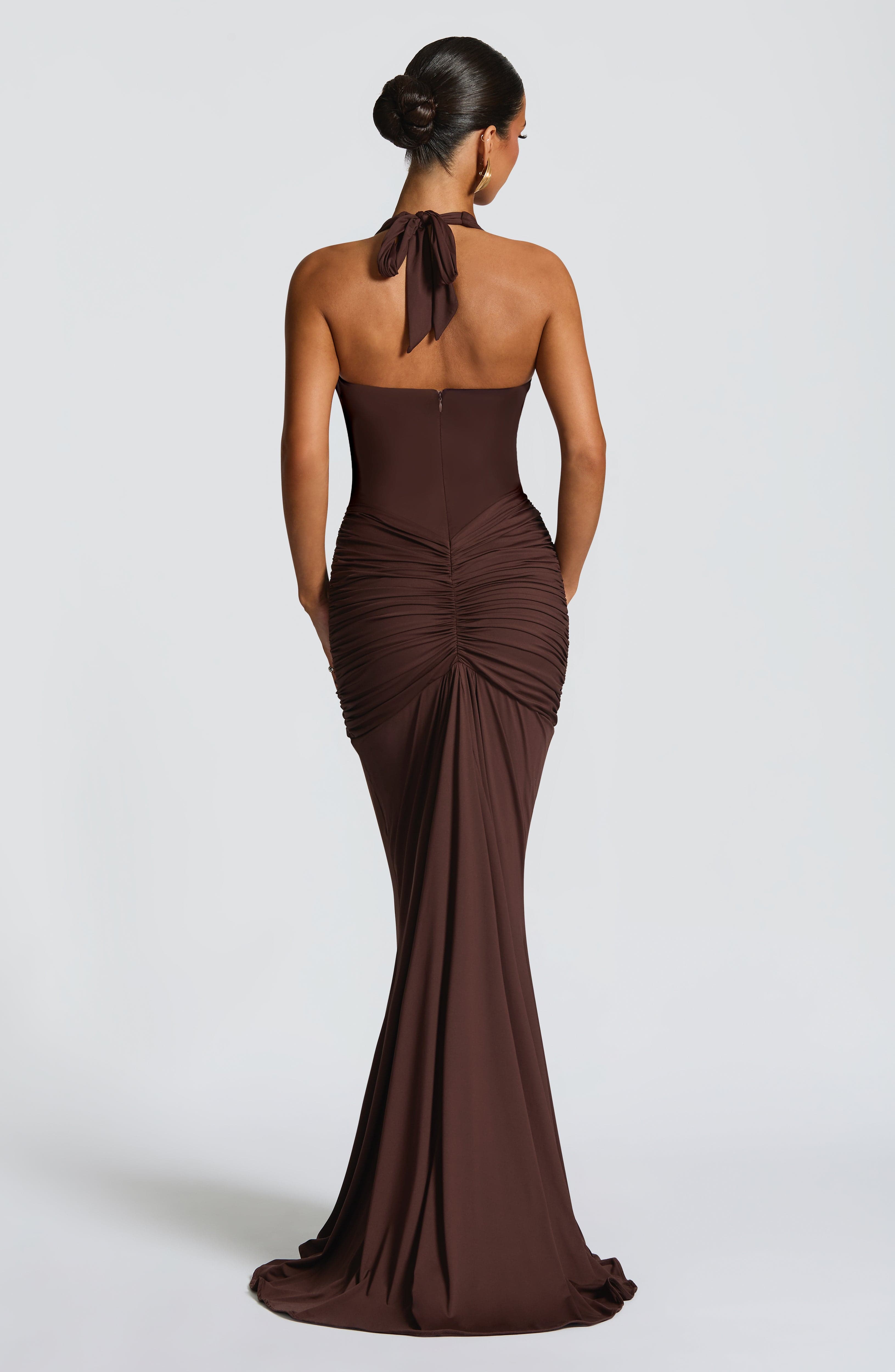 Rosetta Maxi Dress - Plum Brown