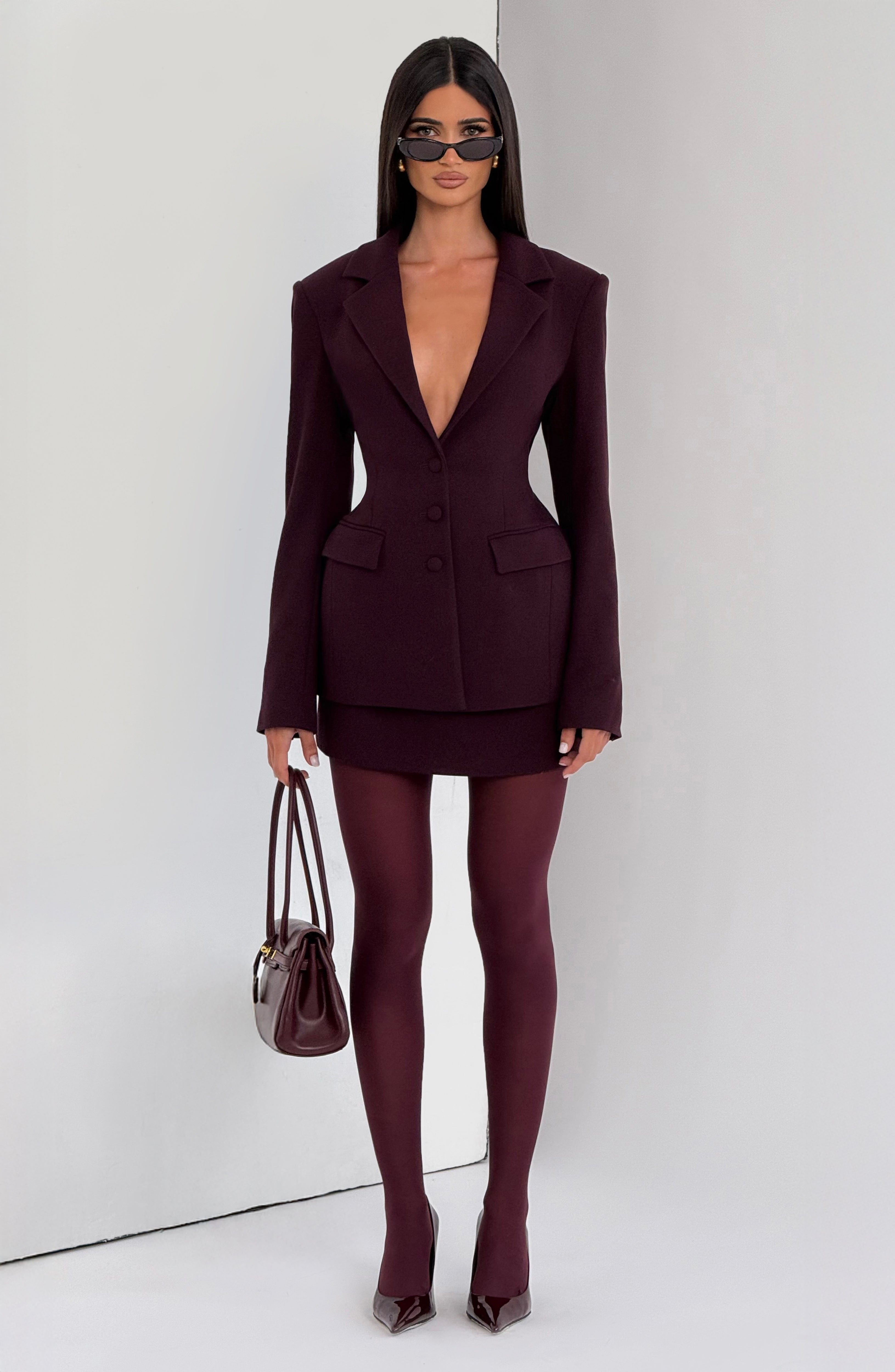 Rowena Blazer - Plum