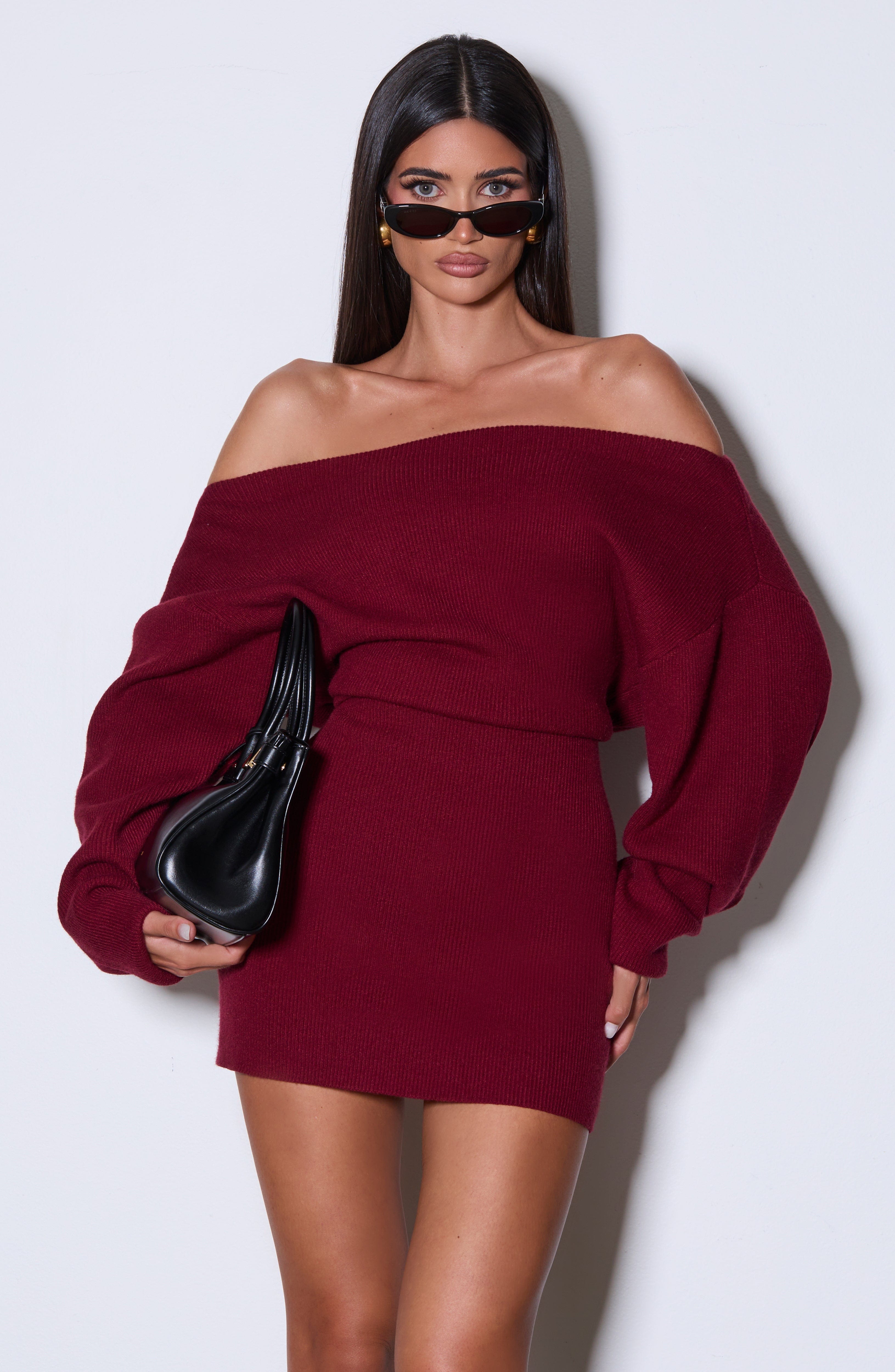 Sawyer Mini Dress - Burgundy